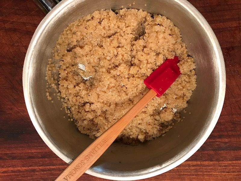 bol de quinoa cocida