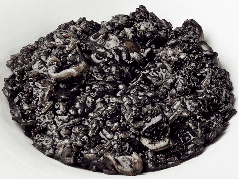 arroz seco con presa ibérica y calamar
