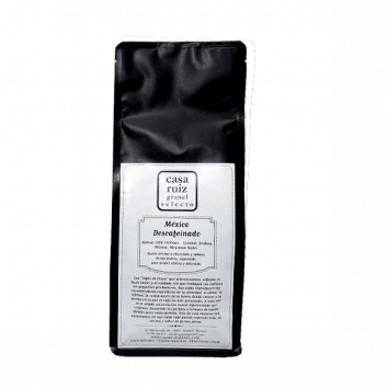 sobre de café de México descafeinado molido