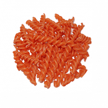 fusilli de lenteja coral