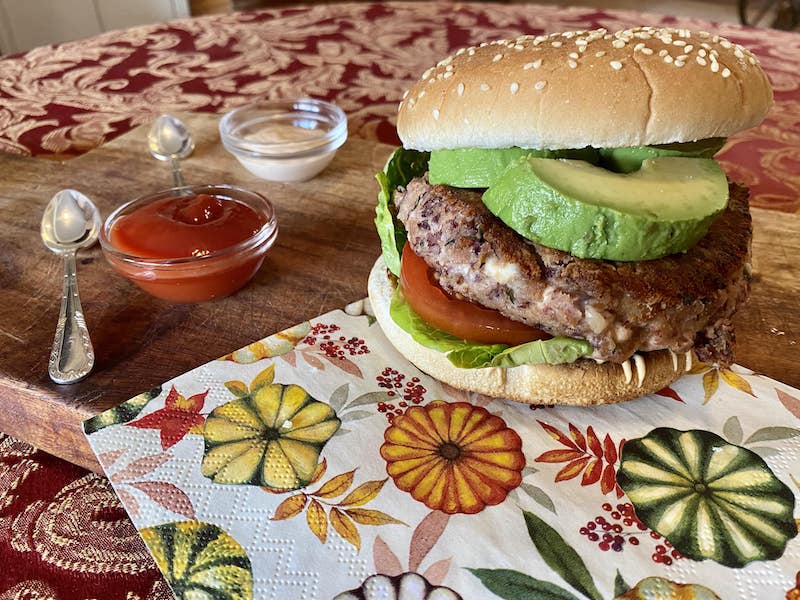 hamburguesa con verdura