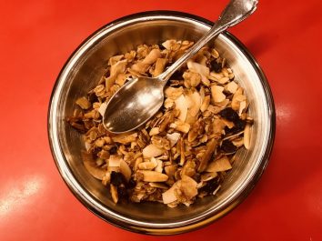 plato de muesli casero