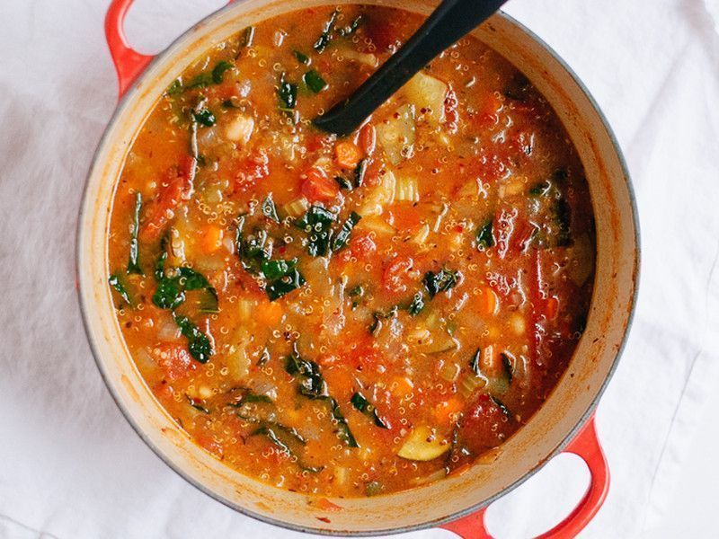 sopa de quinoa